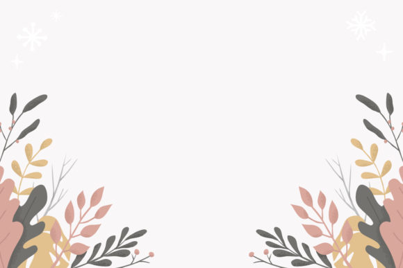 Download Winter Flower Leaf Snowflakes Background - Flow Collection