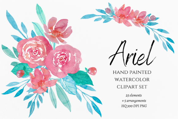 Download Watercolor Summer Flowers Clipart - Flow Collection