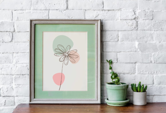 Download Floral Line Art Flower SVG Frame - Flow Collection