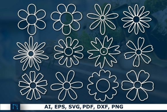 Download Daisy Flower SVG Bundle for Cricut - Flow Collection
