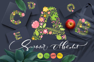 Download Hand Drawn Summer Flower Alphabet - Flow Collection