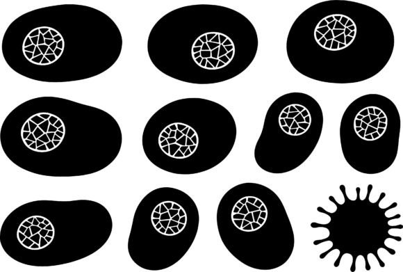 Download Abstract Organic Shapes Black White - Organic shapes Collection