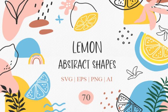 Download Lemon Modern Abstract Shapes Svg Clipart - Abstract shapes svg Collection