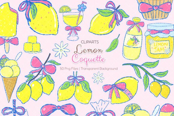 Download Lemon Coquette Clipart PNG SVG - Premium Resources