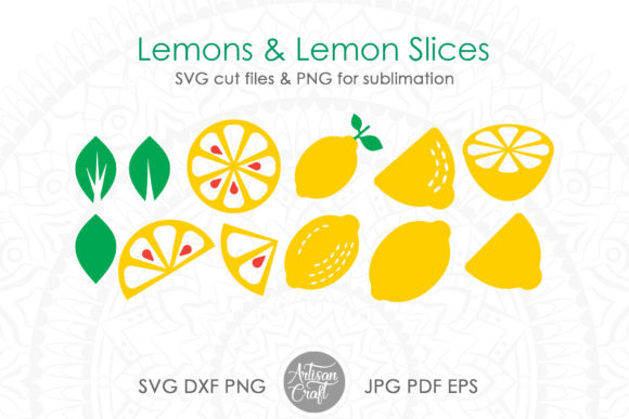 Download Lemon SVG, Lemon Clipart, Lemon Slice - Premium Bundle