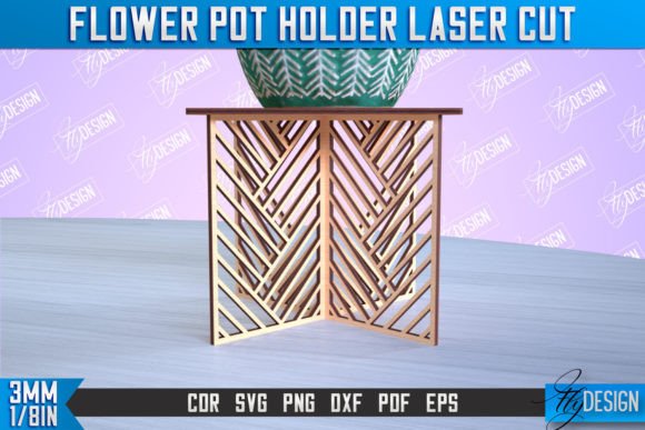 Download Flower Pot Holder Laser Cut | Home Decor - Flow Collection