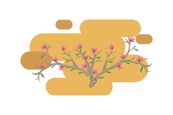 Download Spring Flower Branch Kawaii Cute - Flow Collection